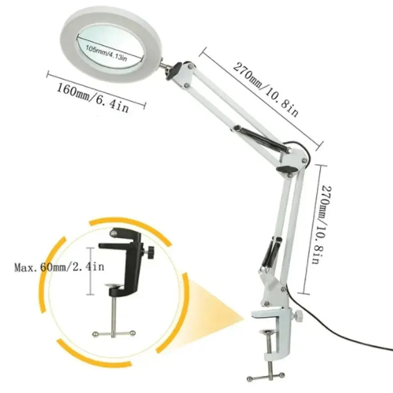 NEW Illuminated Magnifier USB 3 Colors LED Magnifying Glass for Soldering Iron Repair/Table Lamp/Skincare Beauty