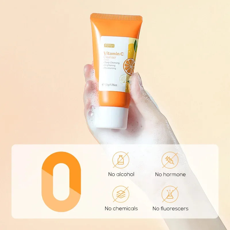Cherry Blossom or Vitamin C Skincare Face Wash Foam Face