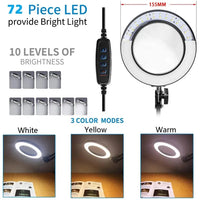 NEW Illuminated Magnifier USB 3 Colors LED Magnifying Glass for Soldering Iron Repair/Table Lamp/Skincare Beauty
