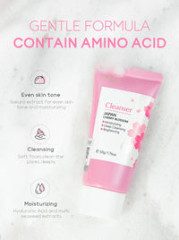 Cherry Blossom or Vitamin C Skincare Face Wash Foam Face