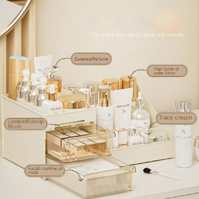 Transparent Drawer Style Makeup Storage Box