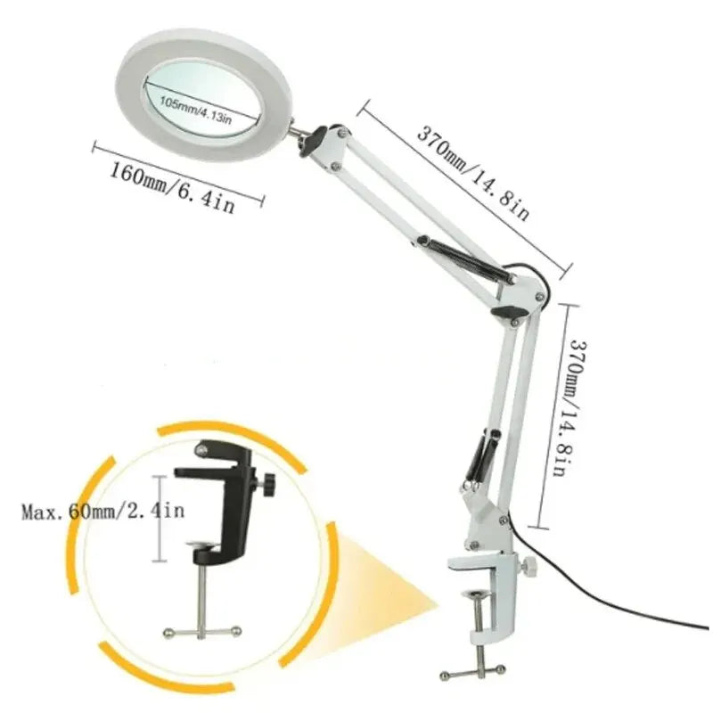NEW Illuminated Magnifier USB 3 Colors LED Magnifying Glass for Soldering Iron Repair/Table Lamp/Skincare Beauty