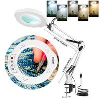 NEW Illuminated Magnifier USB 3 Colors LED Magnifying Glass for Soldering Iron Repair/Table Lamp/Skincare Beauty