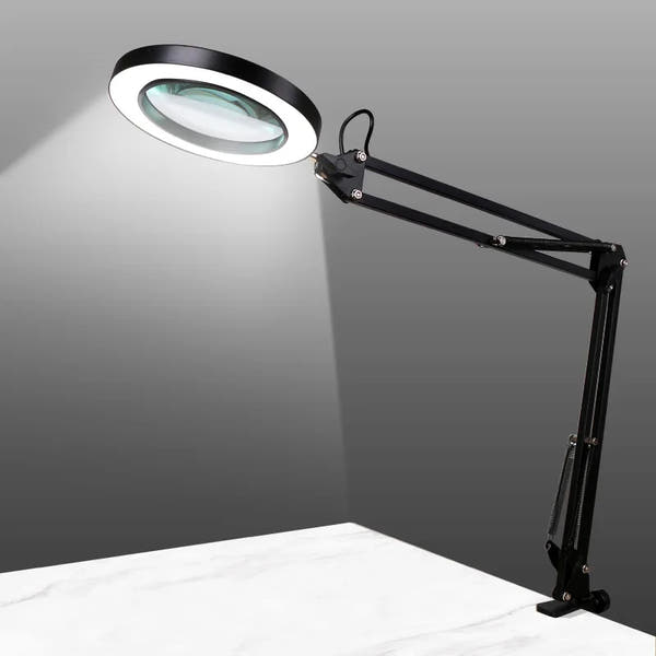 NEW Illuminated Magnifier USB 3 Colors LED Magnifying Glass for Soldering Iron Repair/Table Lamp/Skincare Beauty